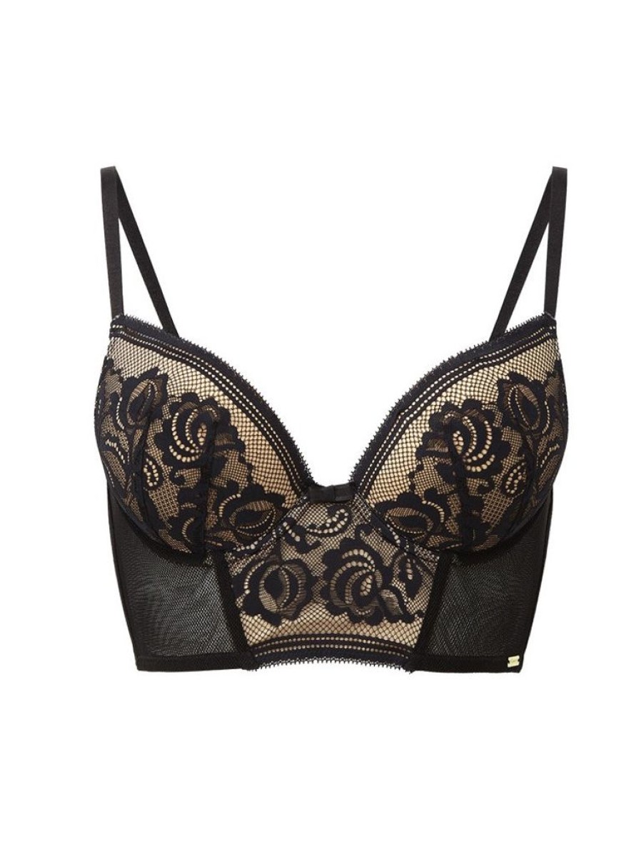 Bras Gossard | Gossard Encore Padded Longline Bra Black