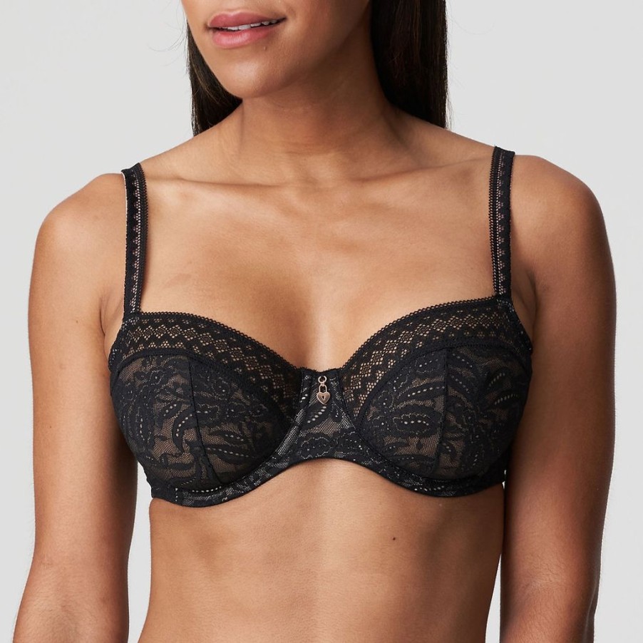 Bras Primadonna | Primadonna Twist Palermo Non-Padded Balcony Bra Black