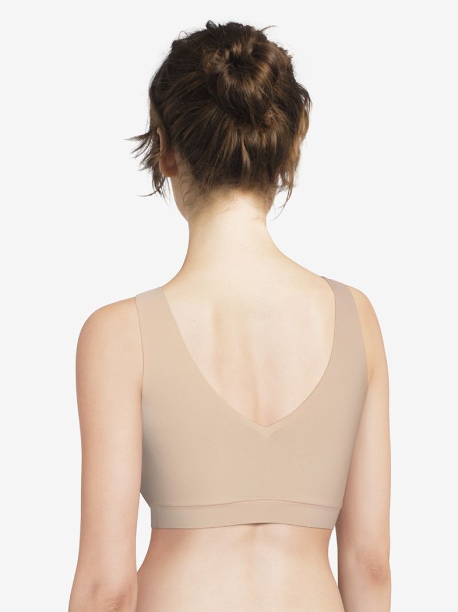 Bras Chantelle | Chantelle Soft Stretch V Neck Padded Crop Top