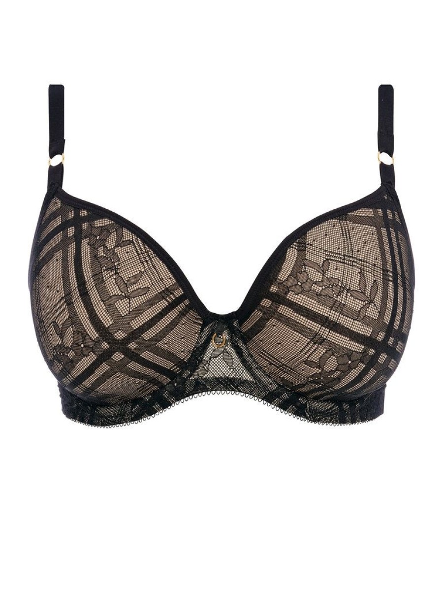 Bras Freya | Freya Fatale Moulded Plunge Bra Black