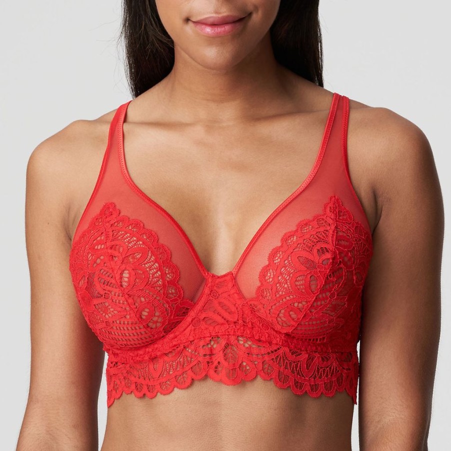 Bras Primadonna | Primadonna Twist First Night Triangle Bra Red