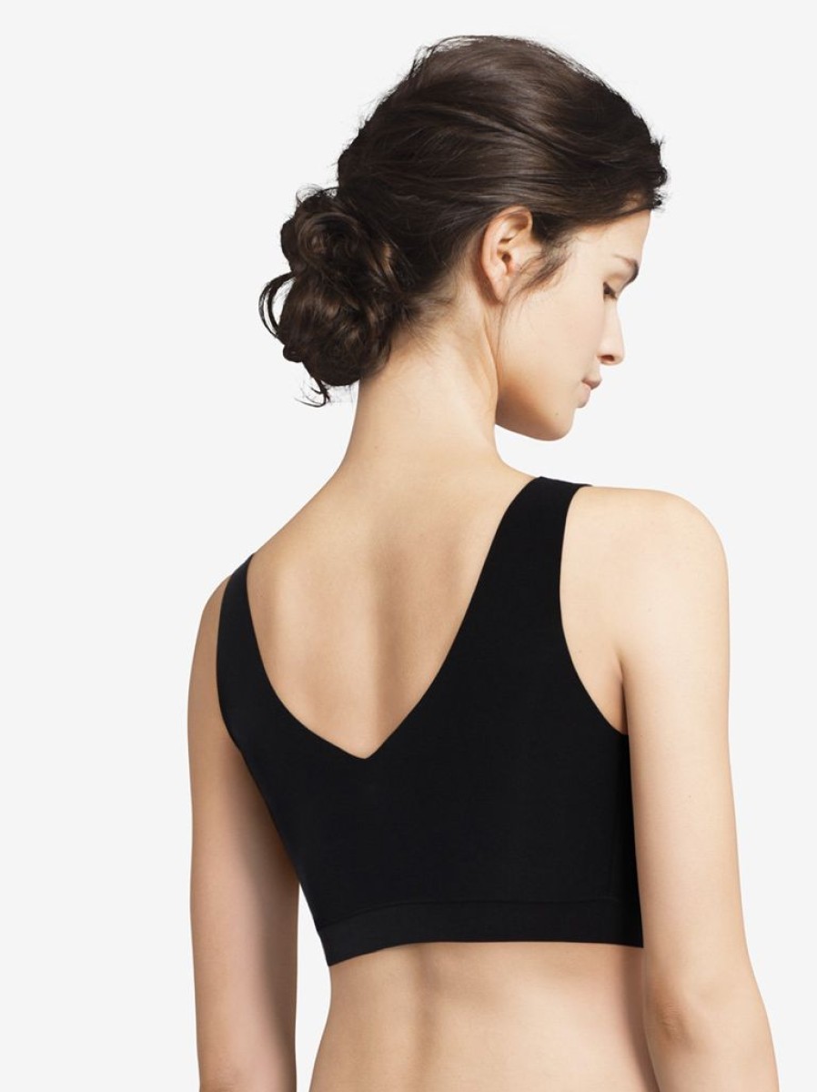 Bras Chantelle | Chantelle Soft Stretch V Neck Padded Crop Top